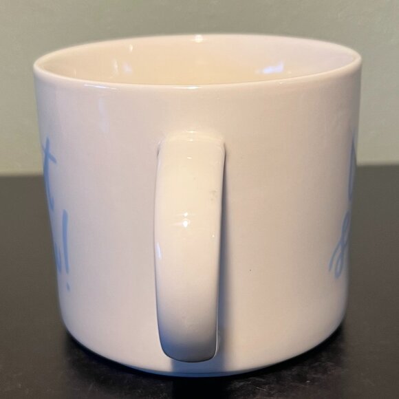 Opalhouse LET IT SNOW! Powder Blue Lettering Porcelain Mug Cup - Picture 3 of 9